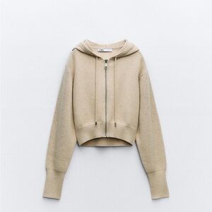 Hooded Knit Cardigan